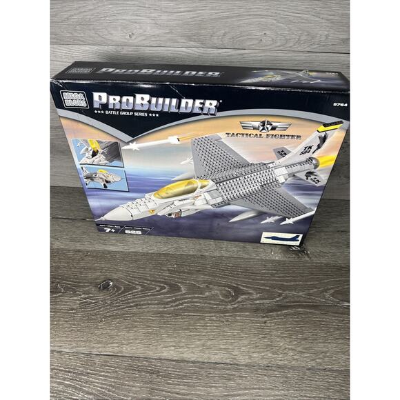 Mega Bloks Pro Builder Tactical Fighter Plane #9764, NIB, Sealed 2002 - Picture 1 of 8